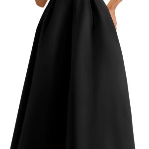 Cocktail Dresses for Women 2026 Summer Formal Elegant Tube Top Strapless Spring Wedding Guest Party Midi Dress