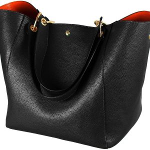Large Work Tote Bag for Women Designer Purses and Handbags Big Bucket bags Ladies Travel Crossbody Purse Fuchsia
