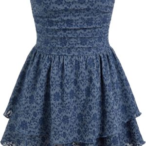 Women's Summer Cocktail Dress - Tube Ruched Ruffle Mini Dress